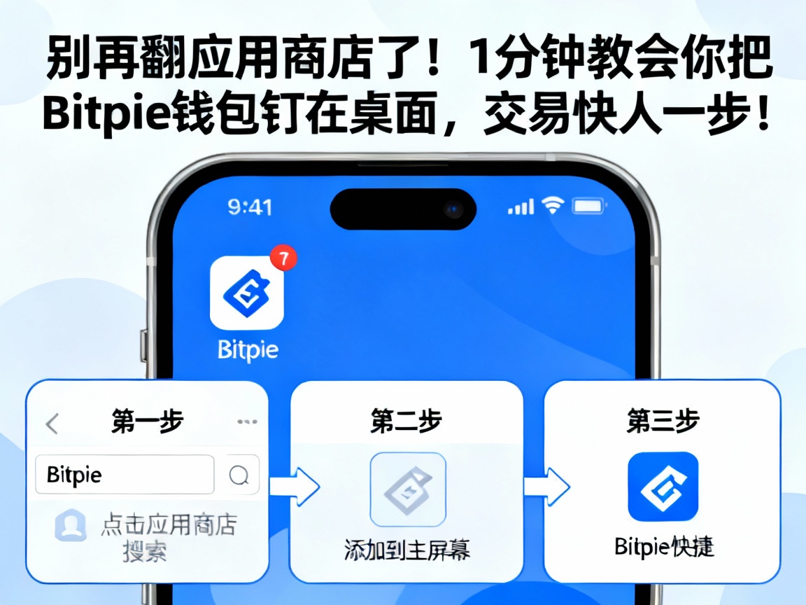 别再翻应用商店了！1分钟教会你把Bitpie钱包钉在桌面，交易快人一步！
