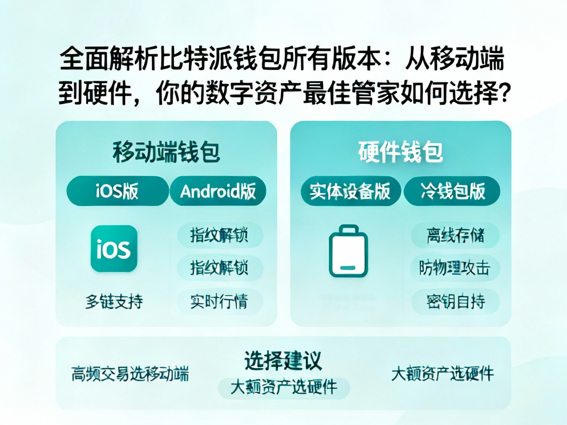 全面解析比特派钱包所有版本，从移动端到硬件，你的数字资产最佳管家如何选择？