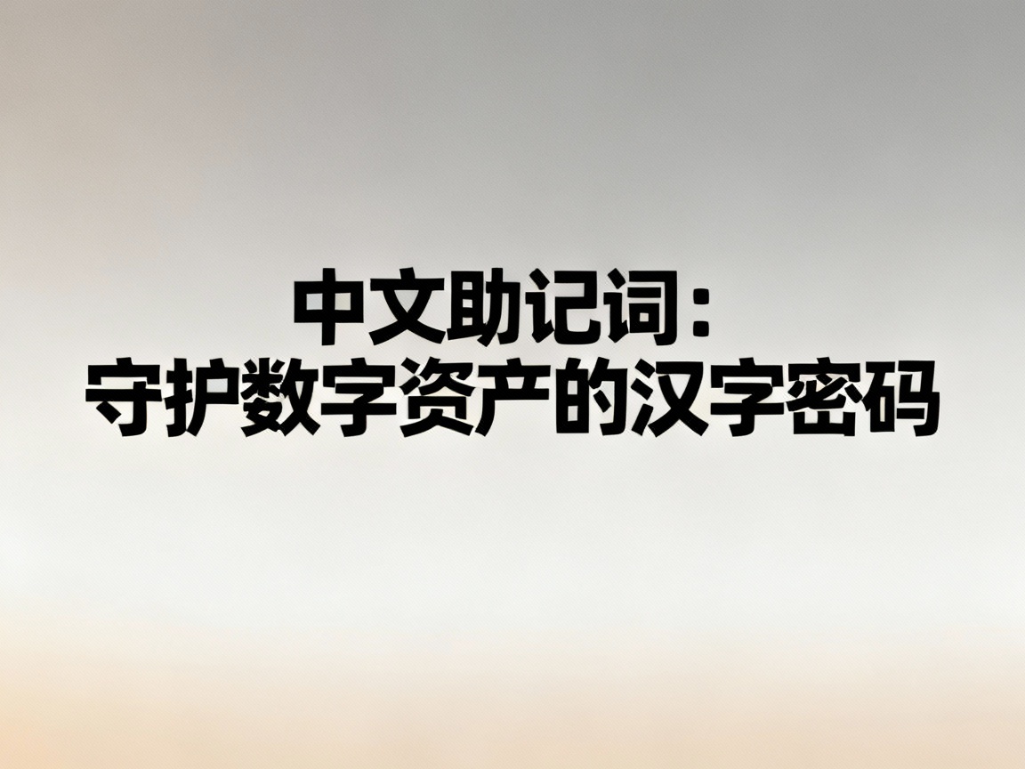 中文助记词，守护数字资产的汉字密码