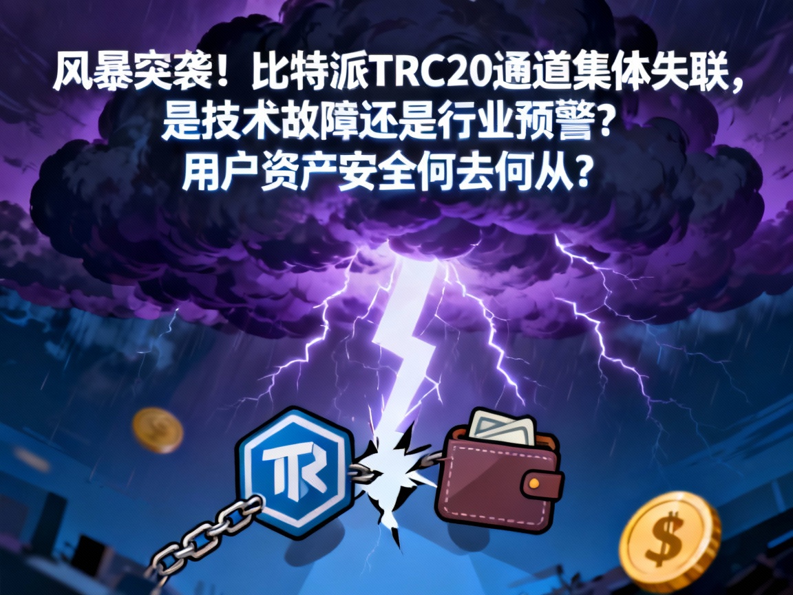 风暴突袭！比特派TRC20通道集体失联，是技术故障还是行业预警？用户资产安全何去何从？