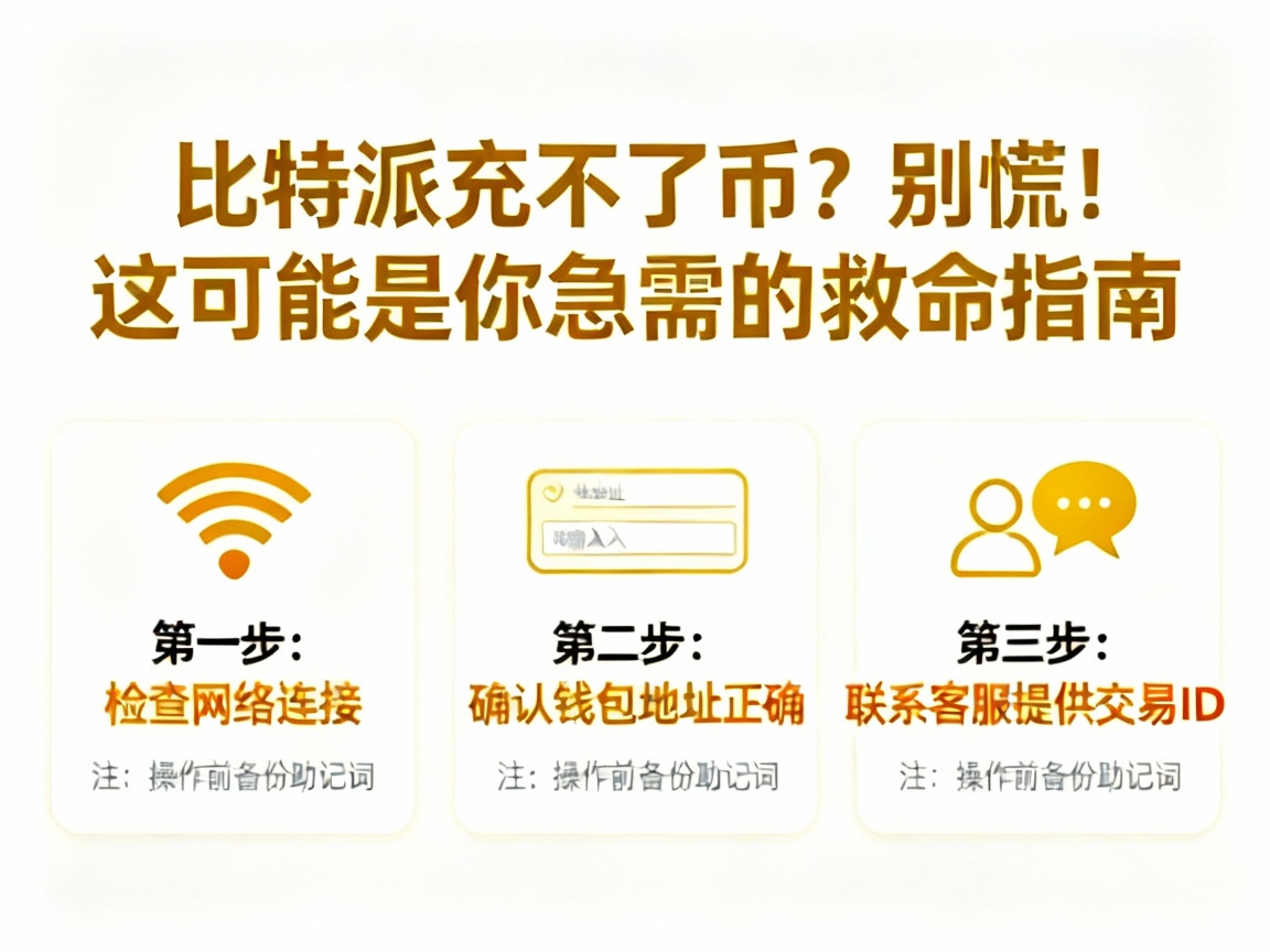 比特派充不了币？别慌！这可能是你急需的救命指南