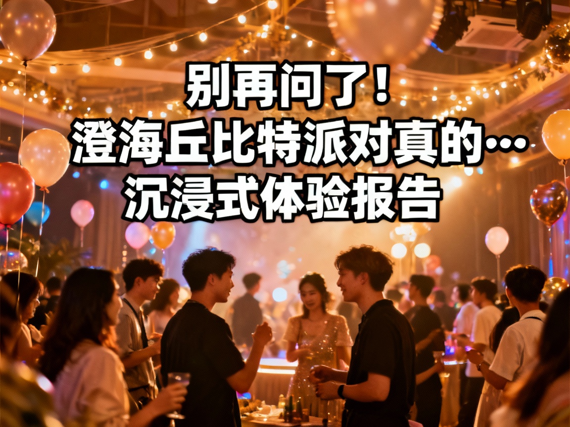 别再问了！澄海丘比特派对真的…沉浸式体验报告）