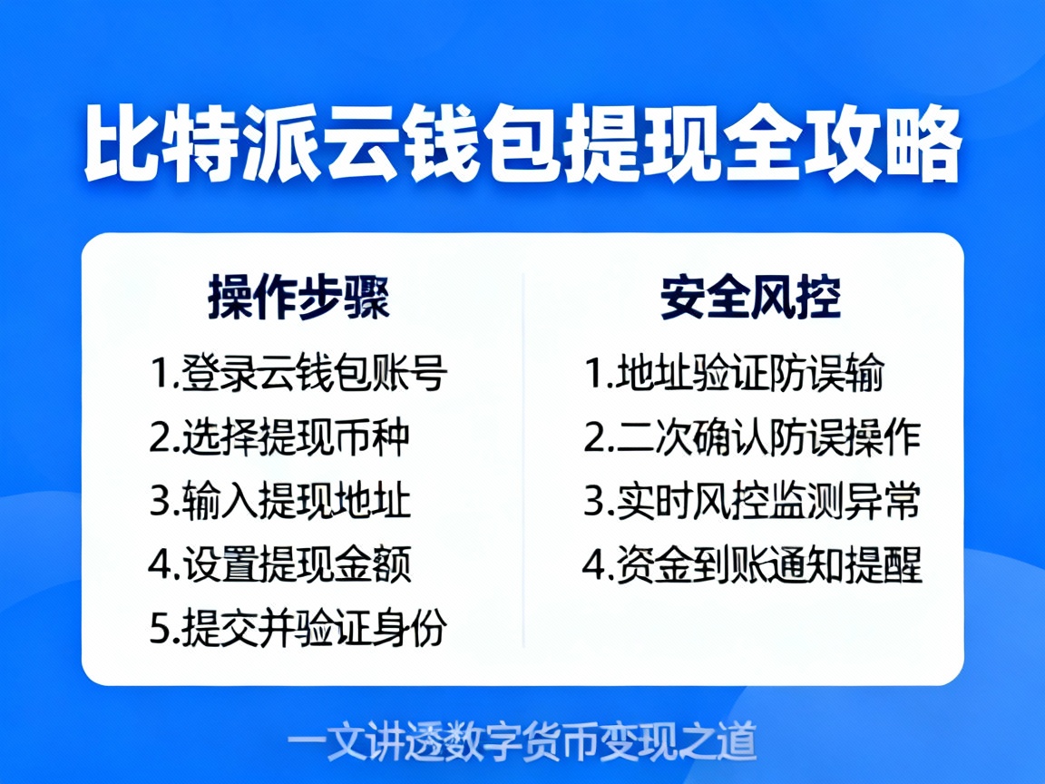 比特派云钱包提现全攻略，从操作步骤到安全风控，一文讲透数字货币变现之道