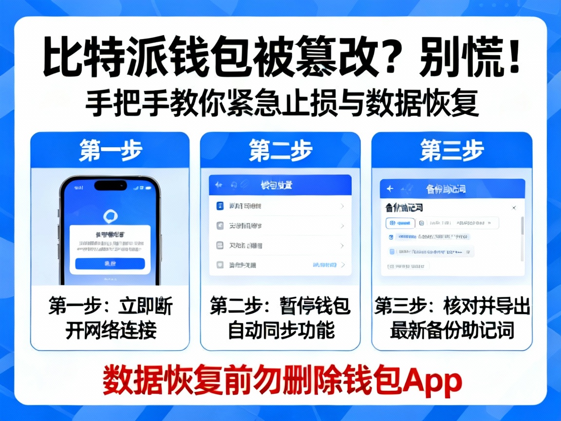 比特派钱包被篡改？别慌！手把手教你紧急止损与数据恢复，守住数字资产的生命线