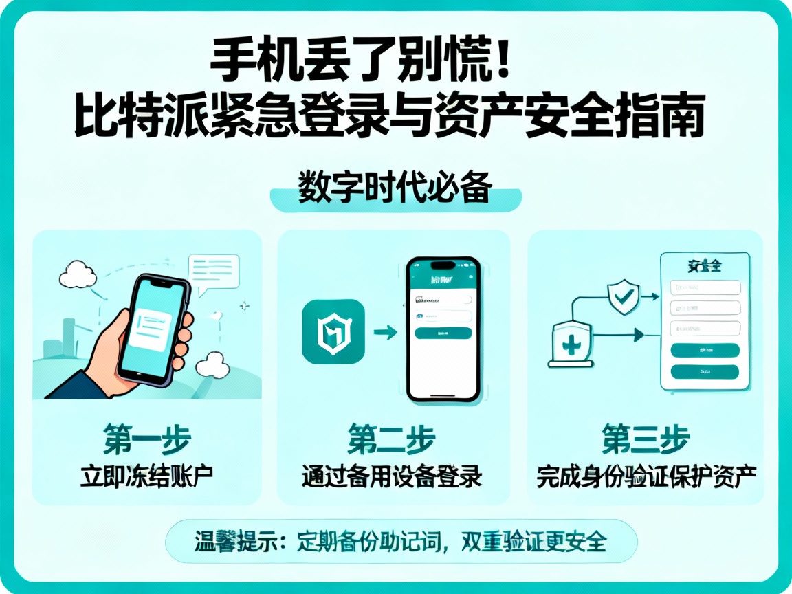 手机丢了别慌！比特派紧急登录与资产安全指南，数字时代必备！