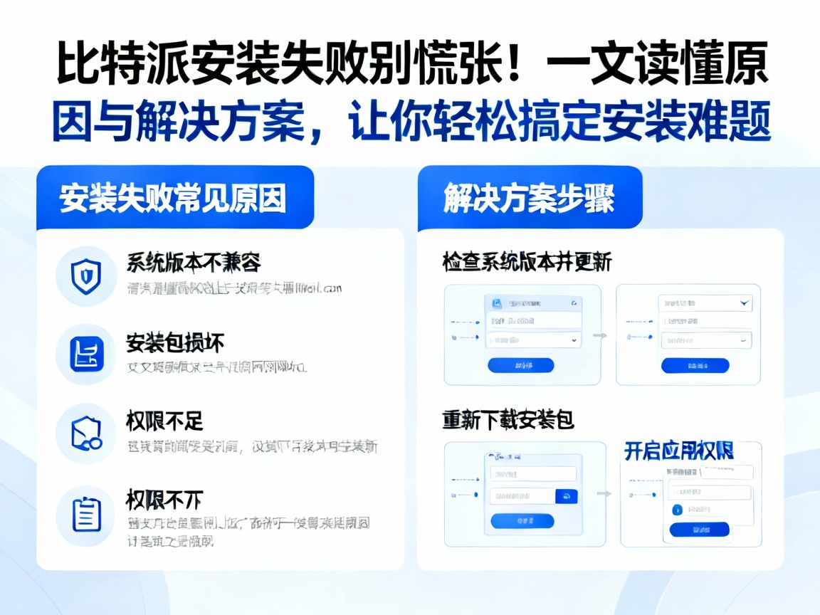 比特派安装失败别慌张！一文读懂原因与解决方案，让你轻松搞定安装难题