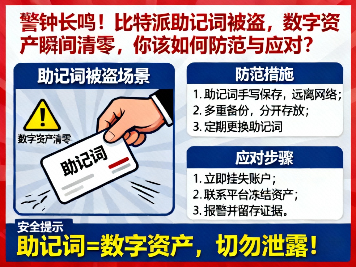 警钟长鸣！比特派助记词被盗，数字资产瞬间清零，你该如何防范与应对？