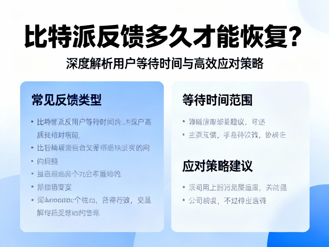 比特派反馈多久才能恢复？深度解析用户等待时间与高效应对策略