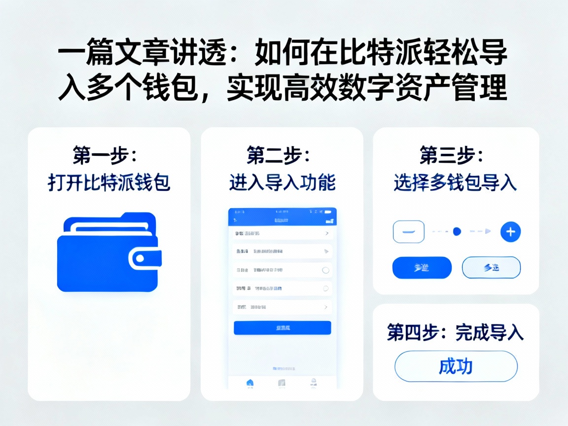 一篇文章讲透，如何在比特派轻松导入多个钱包，实现高效数字资产管理