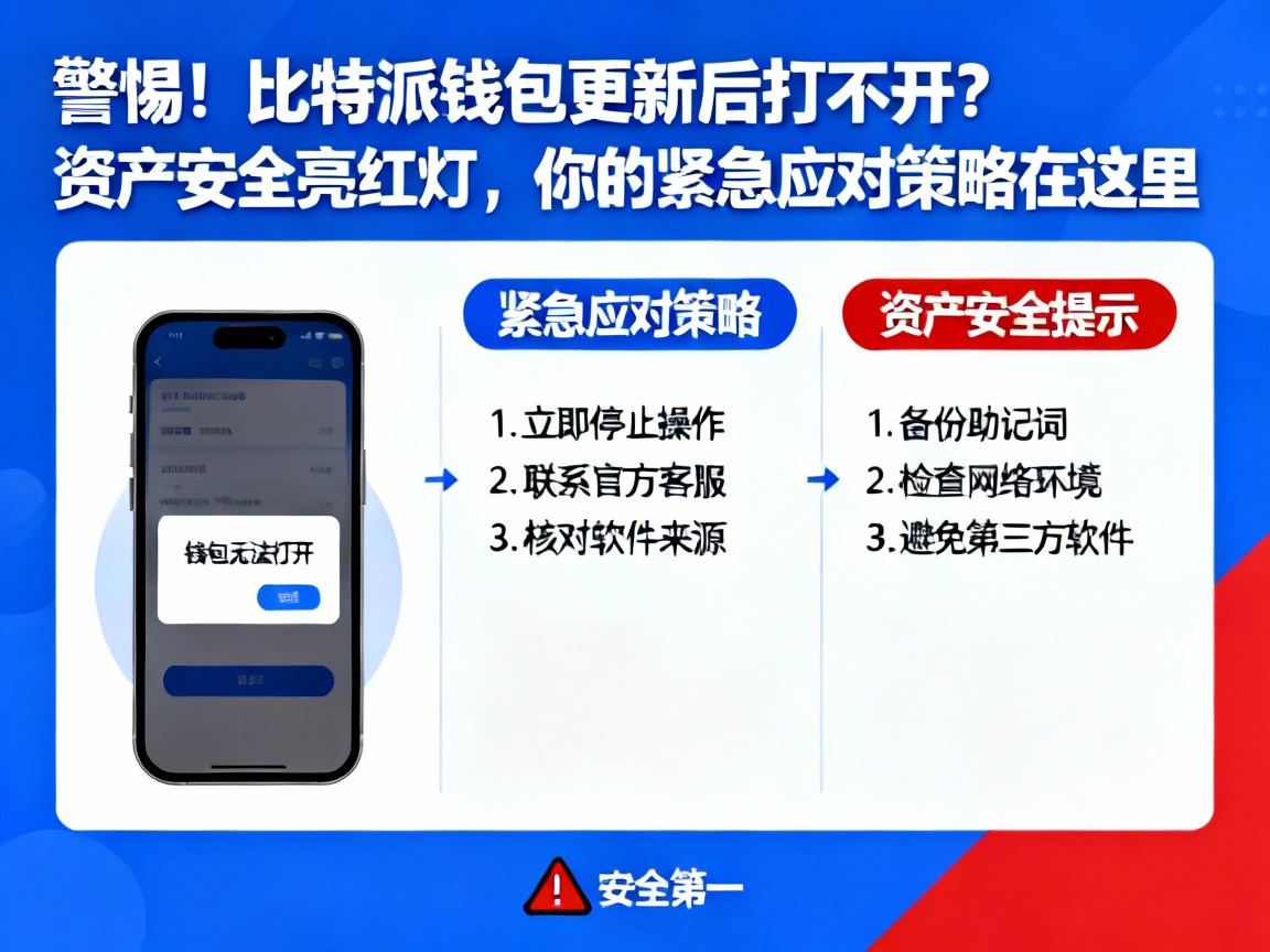 警惕！比特派钱包更新后打不开？资产安全亮红灯，你的紧急应对策略在这里