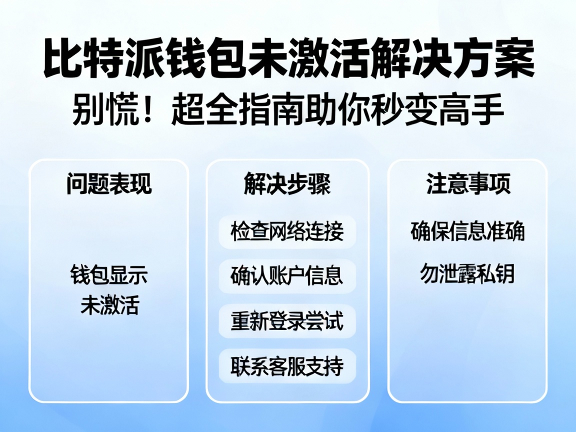 比特派钱包提示钱包未激活？别慌，这篇超全解决方案让你秒变高手！