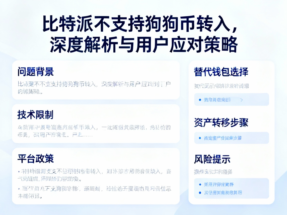 比特派不支持狗狗币转入，深度解析与用户应对策略