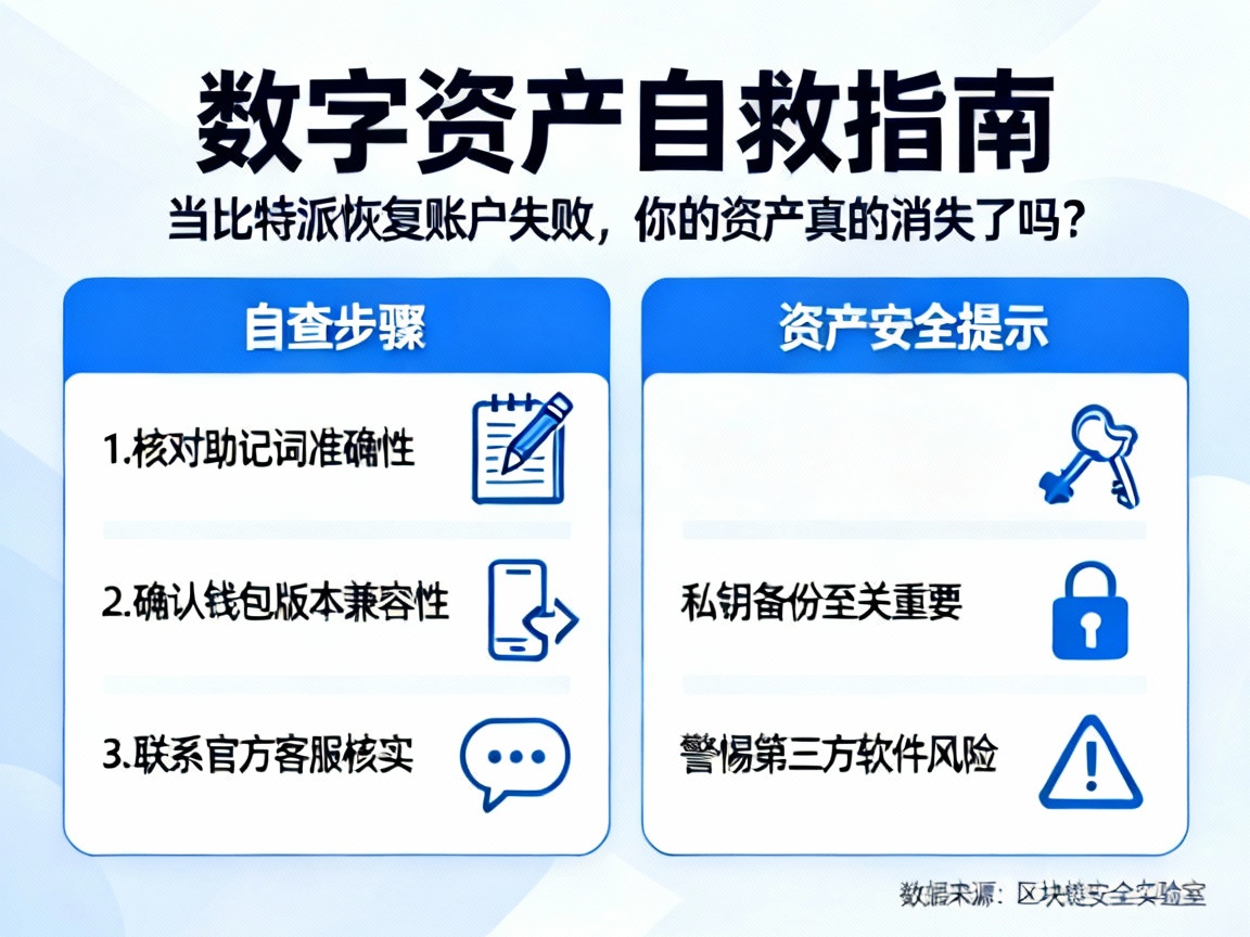 数字资产自救指南，当比特派恢复账户失败，你的资产真的消失了吗？