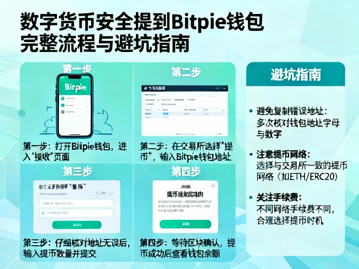 手把手教学，如何将数字货币安全提到Bitpie钱包？新人必看的完整流程与避坑指南