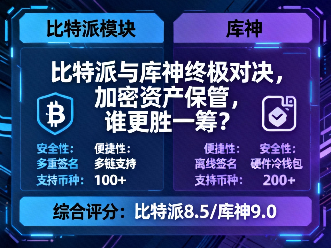 比特派与库神终极对决，加密资产保管，谁更胜一筹？