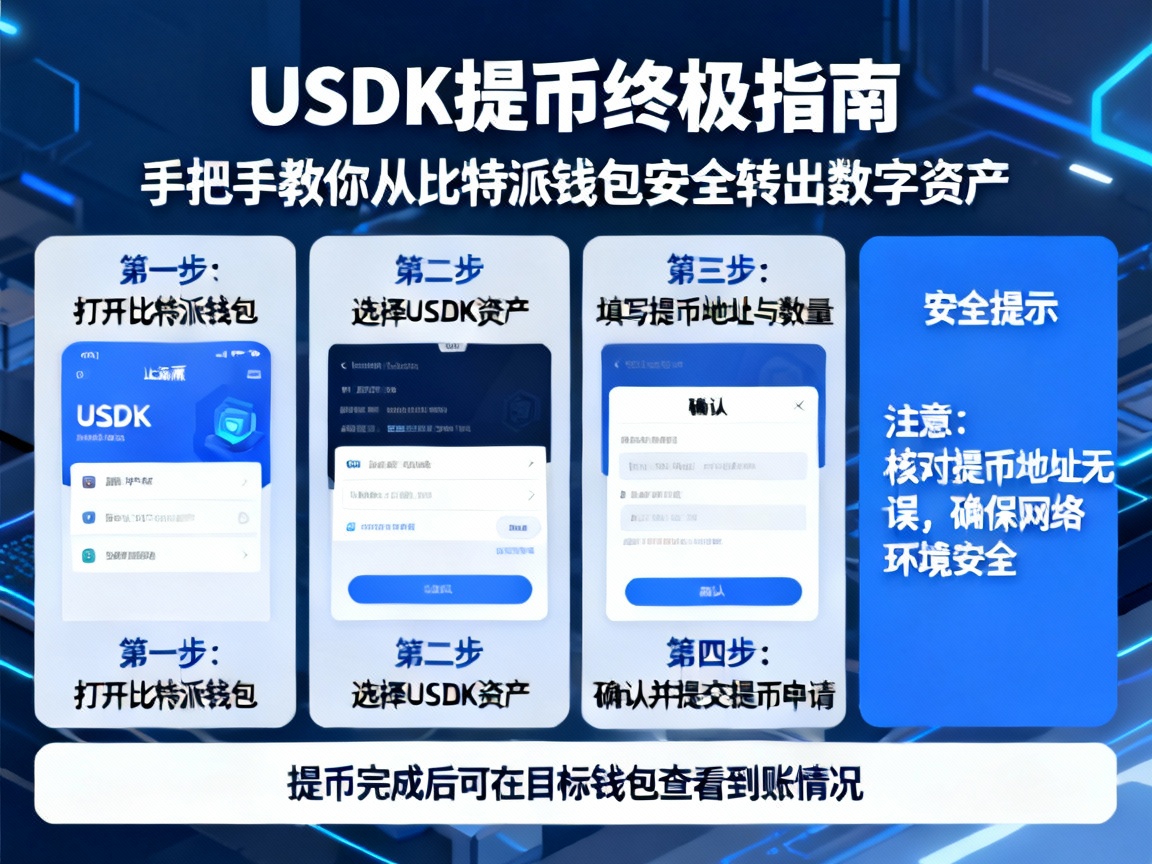 USDK提币终极指南，手把手教你从比特派钱包安全转出数字资产