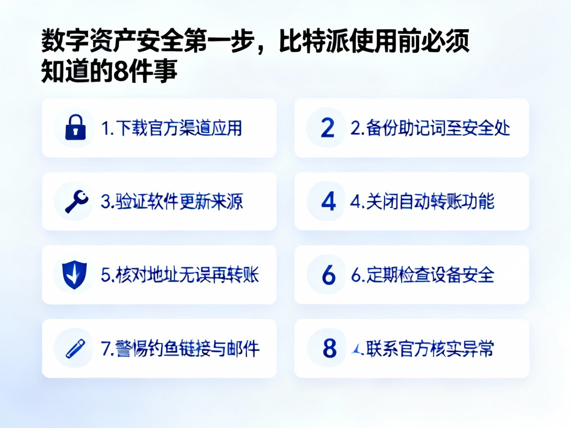 数字资产安全第一步，比特派使用前必须知道的8件事