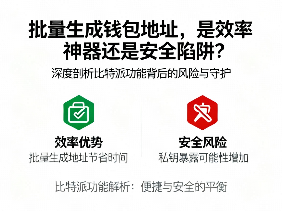 批量生成钱包地址，是效率神器还是安全陷阱？深度剖析比特派功能背后的风险与守护