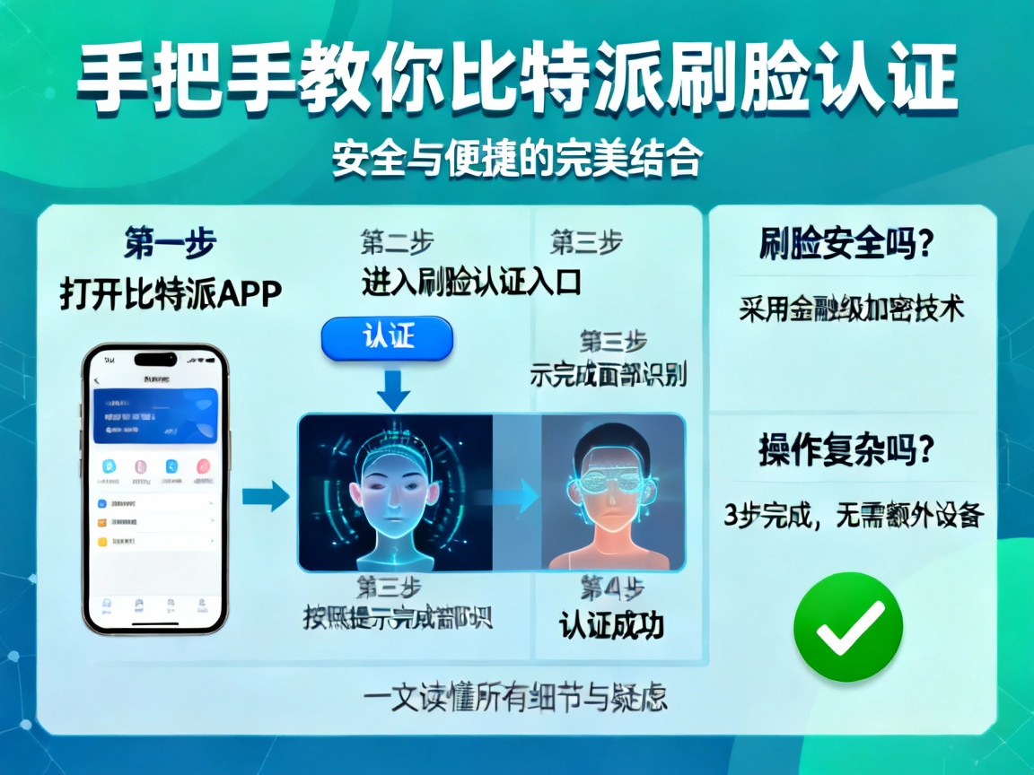 手把手教你比特派刷脸认证，安全与便捷的完美结合，一文读懂所有细节与疑虑