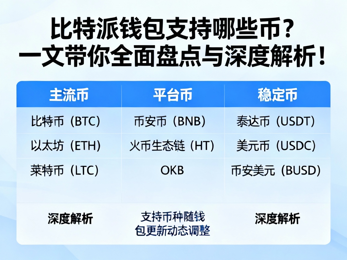 比特派钱包支持哪些币？一文带你全面盘点与深度解析！