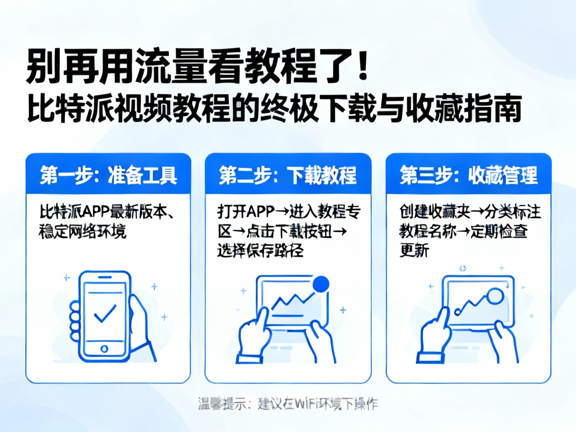 别再用流量看教程了！比特派视频教程的终极下载与收藏指南
