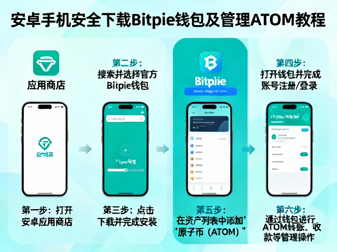 手把手教你在安卓手机安全下载Bitpie钱包，并管理你的原子币（ATOM）
