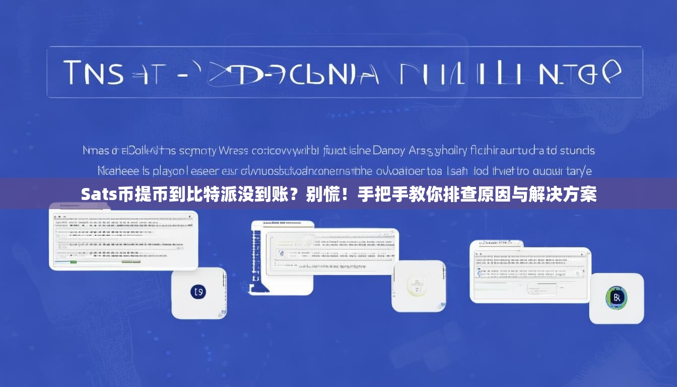Sats币提币到比特派没到账？别慌！手把手教你排查原因与解决方案
