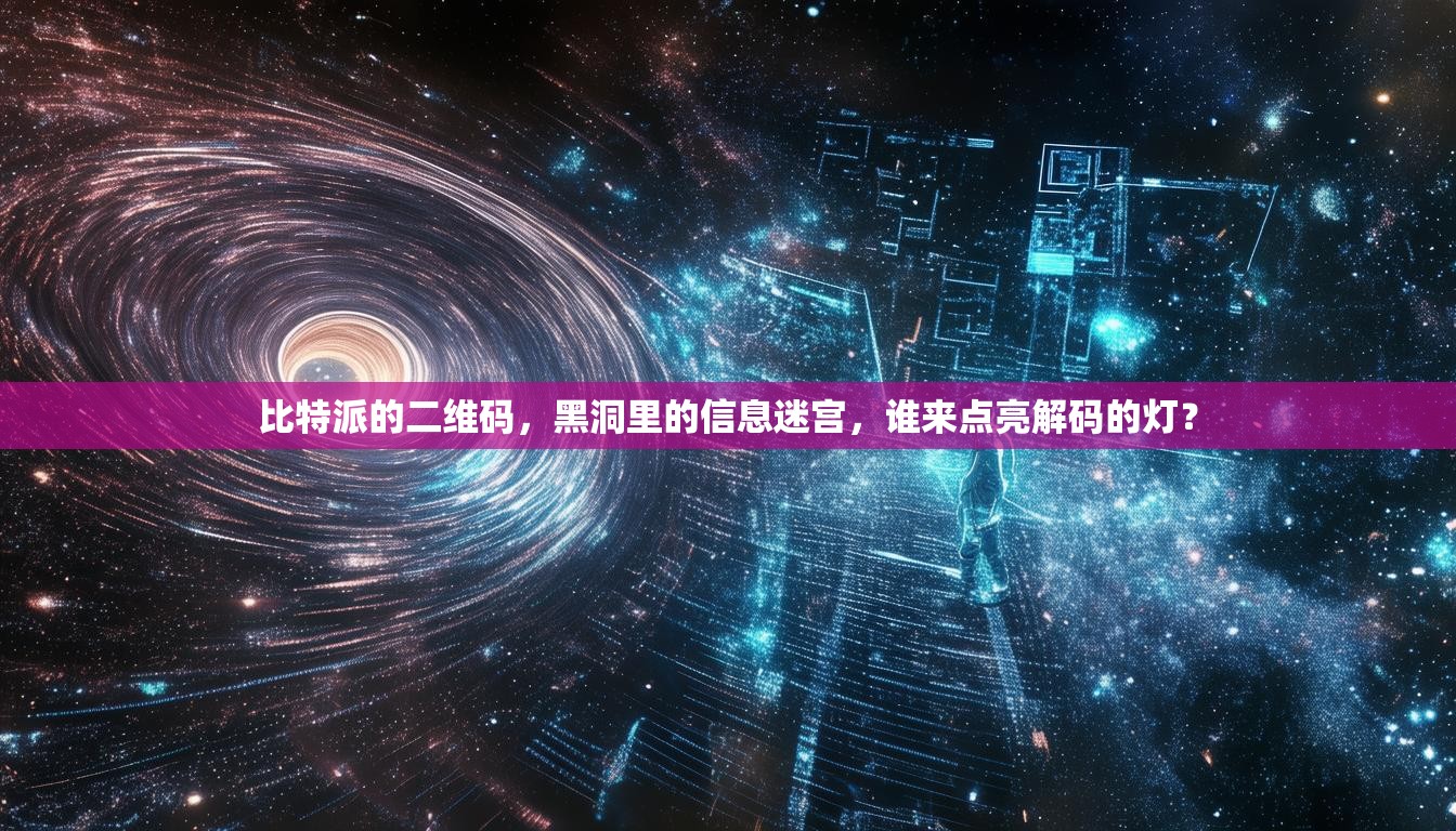 比特派的二维码，黑洞里的信息迷宫，谁来点亮解码的灯？