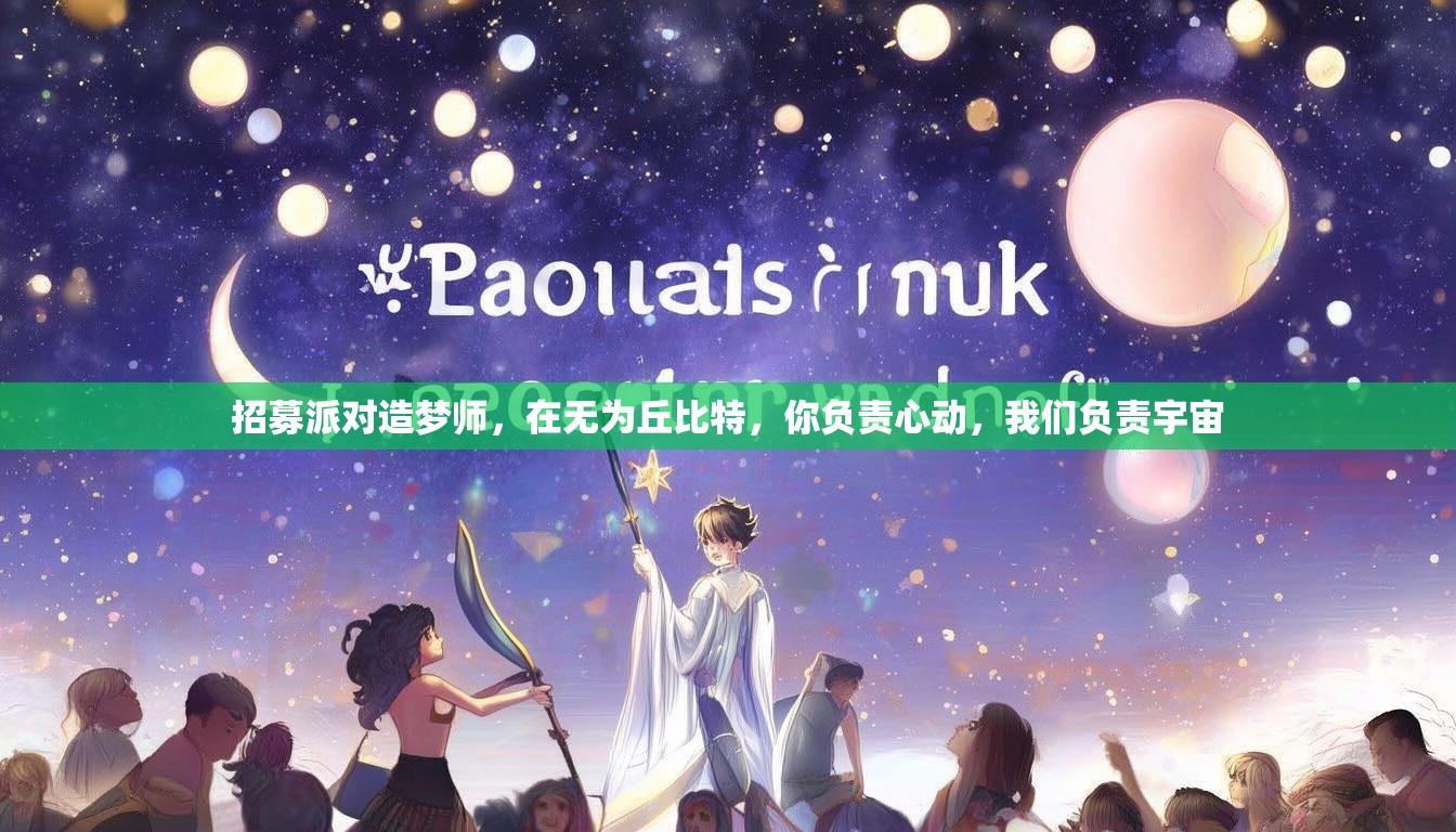 招募派对造梦师，在无为丘比特，你负责心动，我们负责宇宙