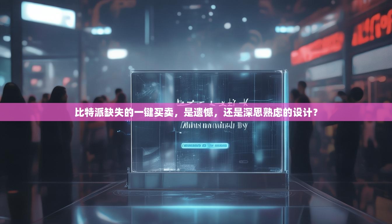 比特派缺失的一键买卖，是遗憾，还是深思熟虑的设计？