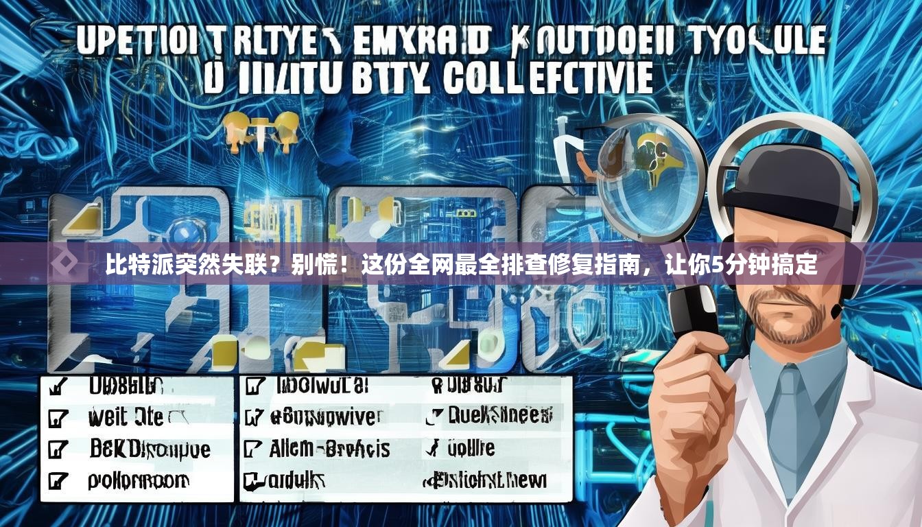 比特派突然失联？别慌！这份全网最全排查修复指南，让你5分钟搞定