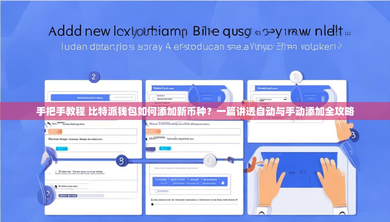 手把手教程 比特派钱包如何添加新币种？一篇讲透自动与手动添加全攻略