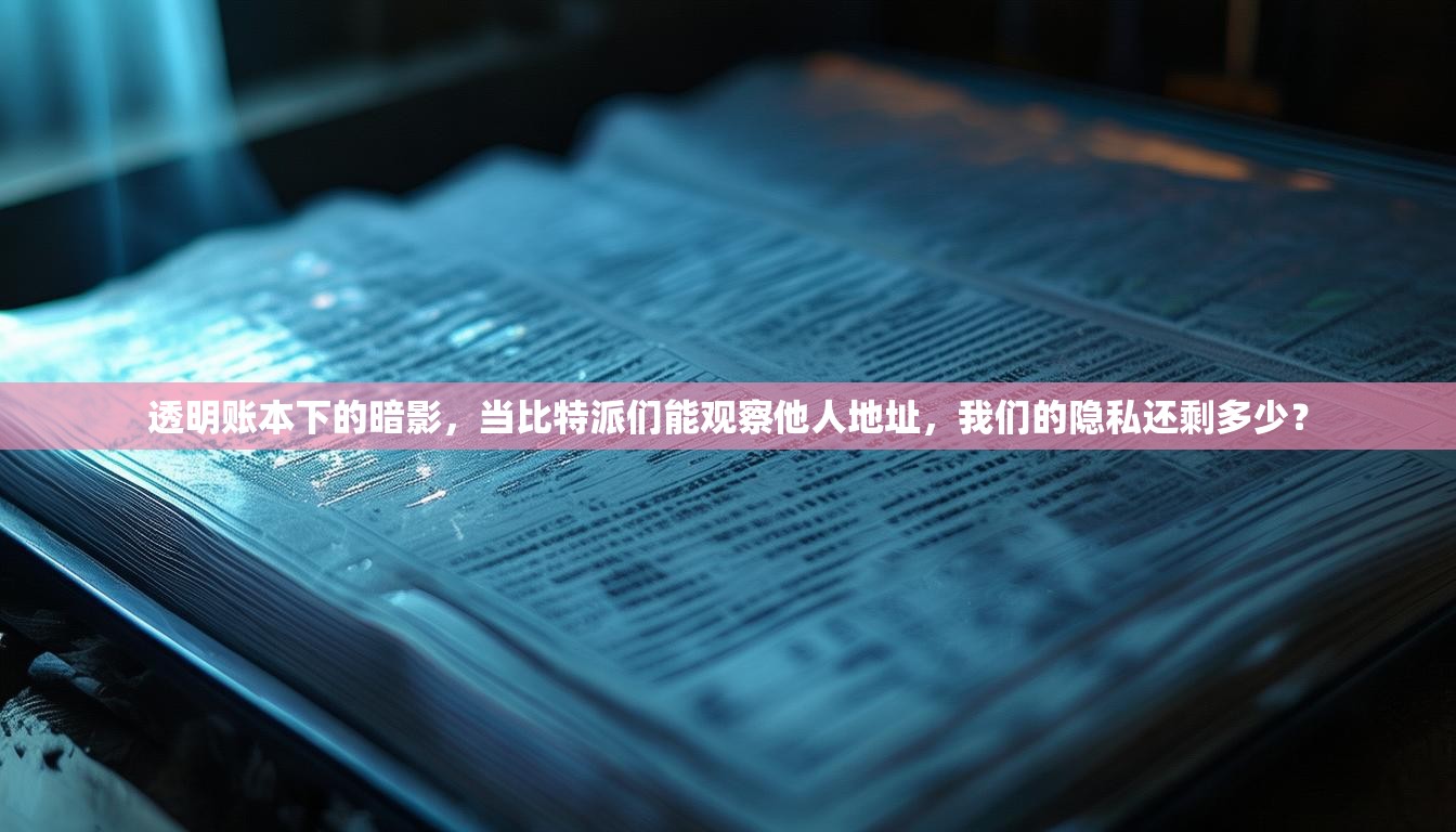 透明账本下的暗影，当比特派们能观察他人地址，我们的隐私还剩多少？
