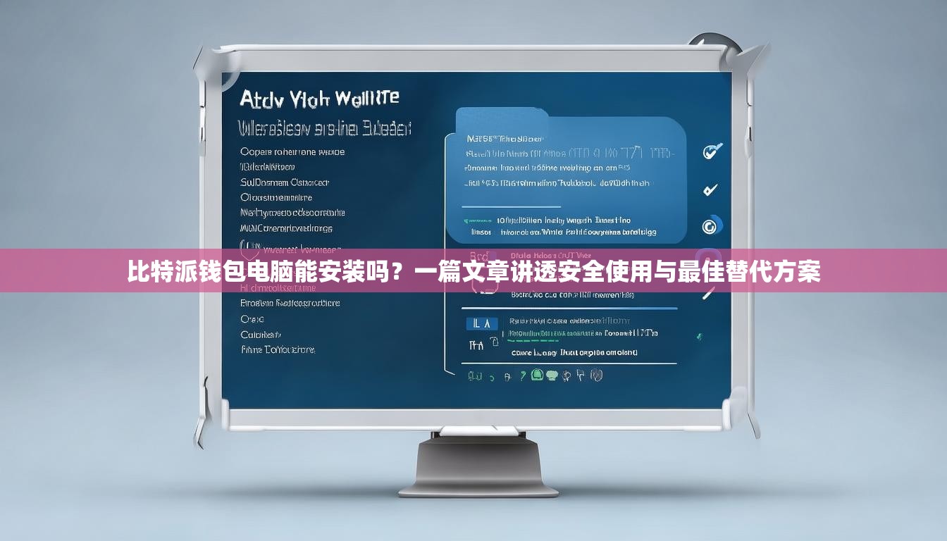 比特派钱包电脑能安装吗？一篇文章讲透安全使用与最佳替代方案