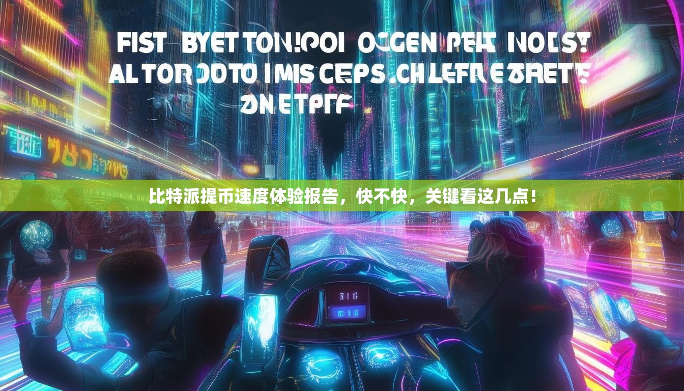 比特派提币速度体验报告，快不快，关键看这几点！