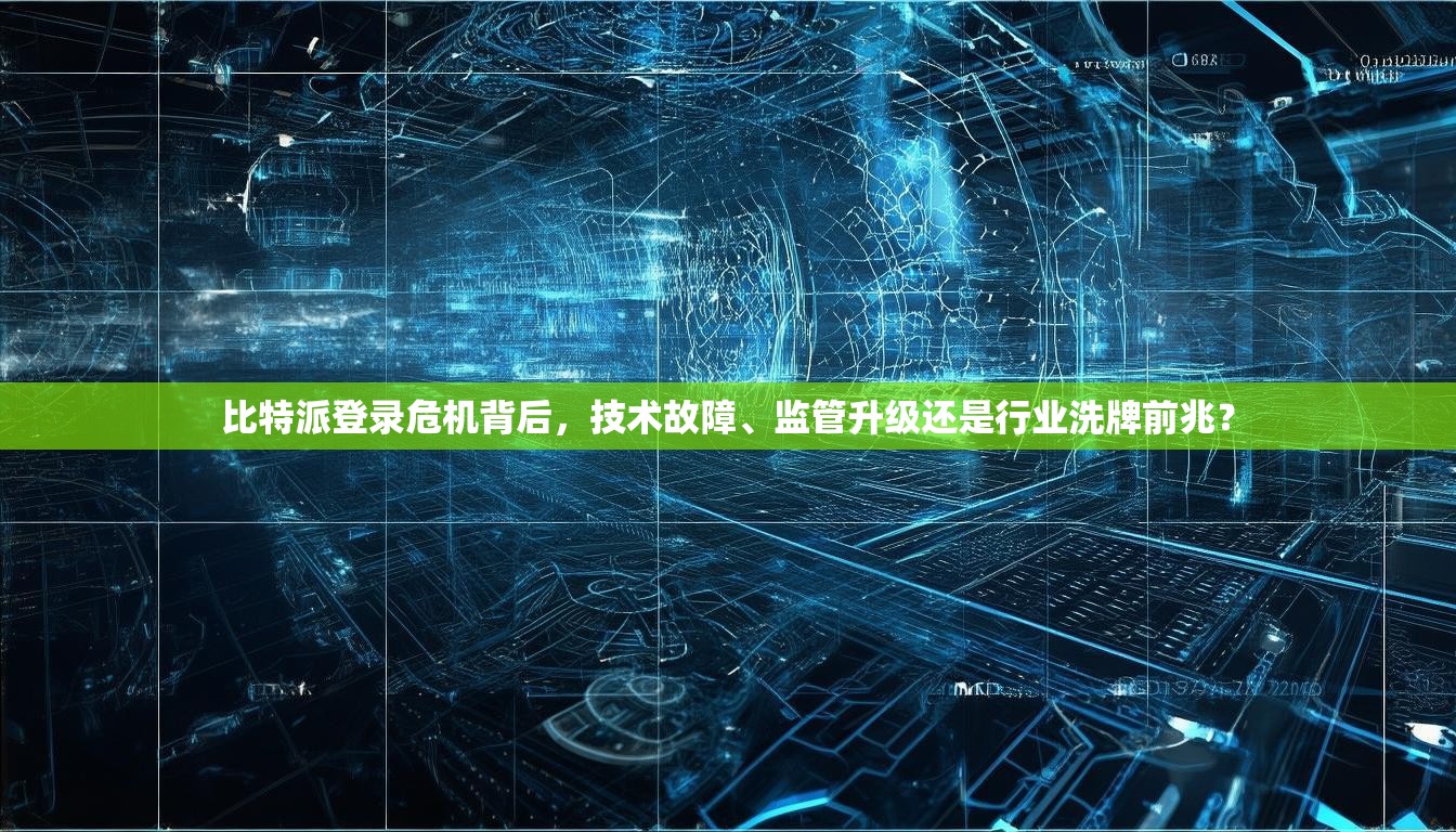 比特派登录危机背后，技术故障、监管升级还是行业洗牌前兆？