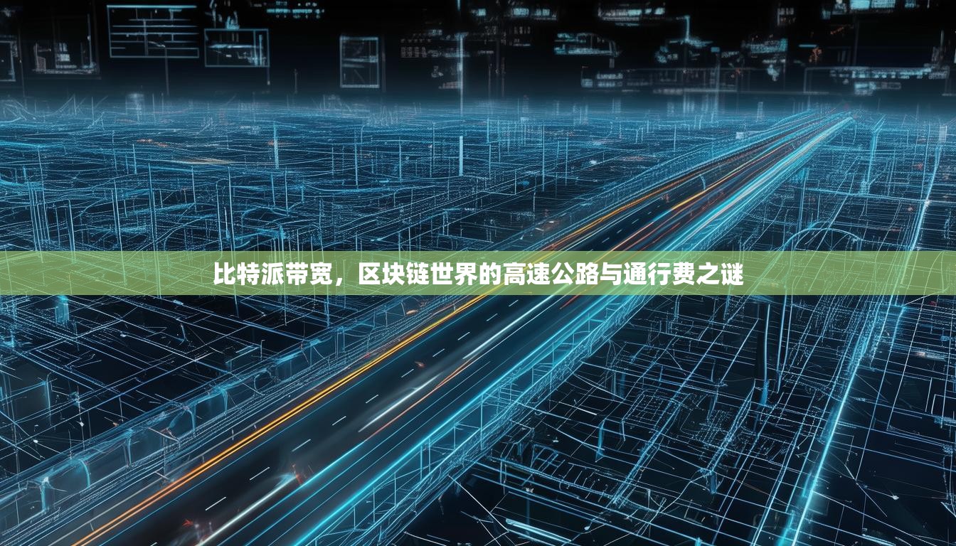 比特派带宽，区块链世界的高速公路与通行费之谜