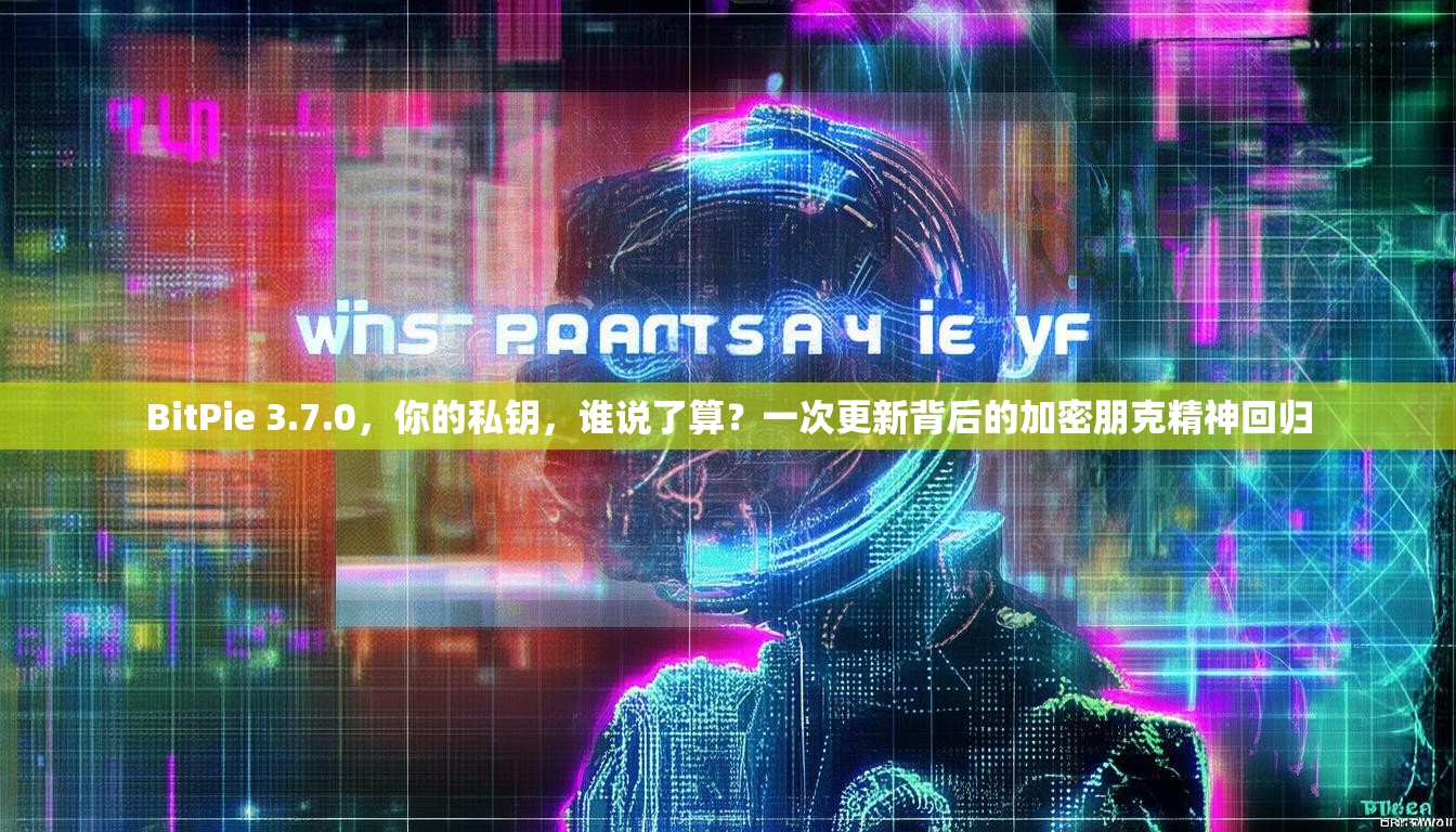 BitPie 3.7.0，你的私钥，谁说了算？一次更新背后的加密朋克精神回归