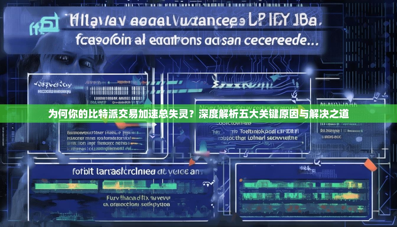 为何你的比特派交易加速总失灵？深度解析五大关键原因与解决之道